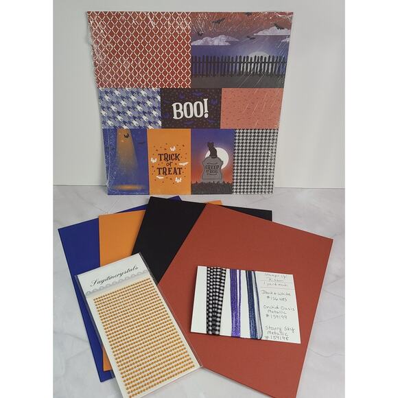 Stampin Up Designer Series Paper 12x12 Them Bones Bundle - Picture 1 of 9